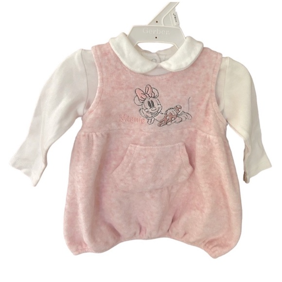 EUC. Disney Baby - Infant girl outfit with top and front jumper - 1-3 months - Picture 12 of 12
